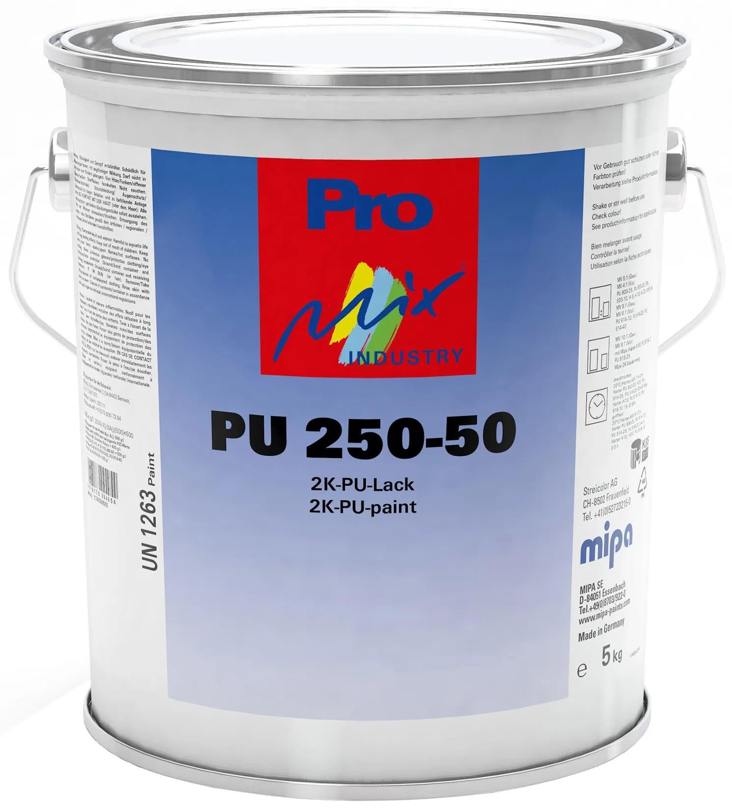 Mipa 2k-pu lacquer, pu 250-50 pro mix industry 5kg