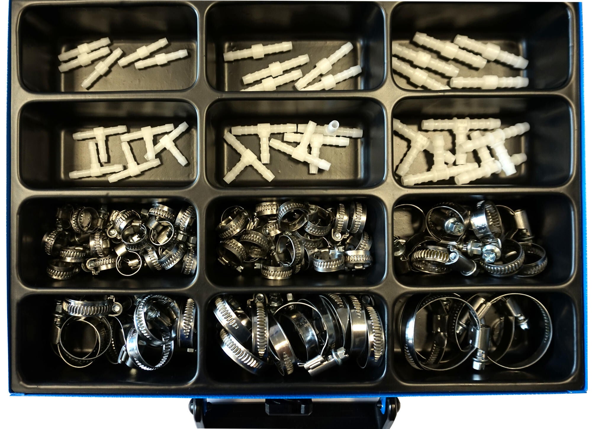 Dresselhaus assortiment slangklemmen sort. clamps+connectors