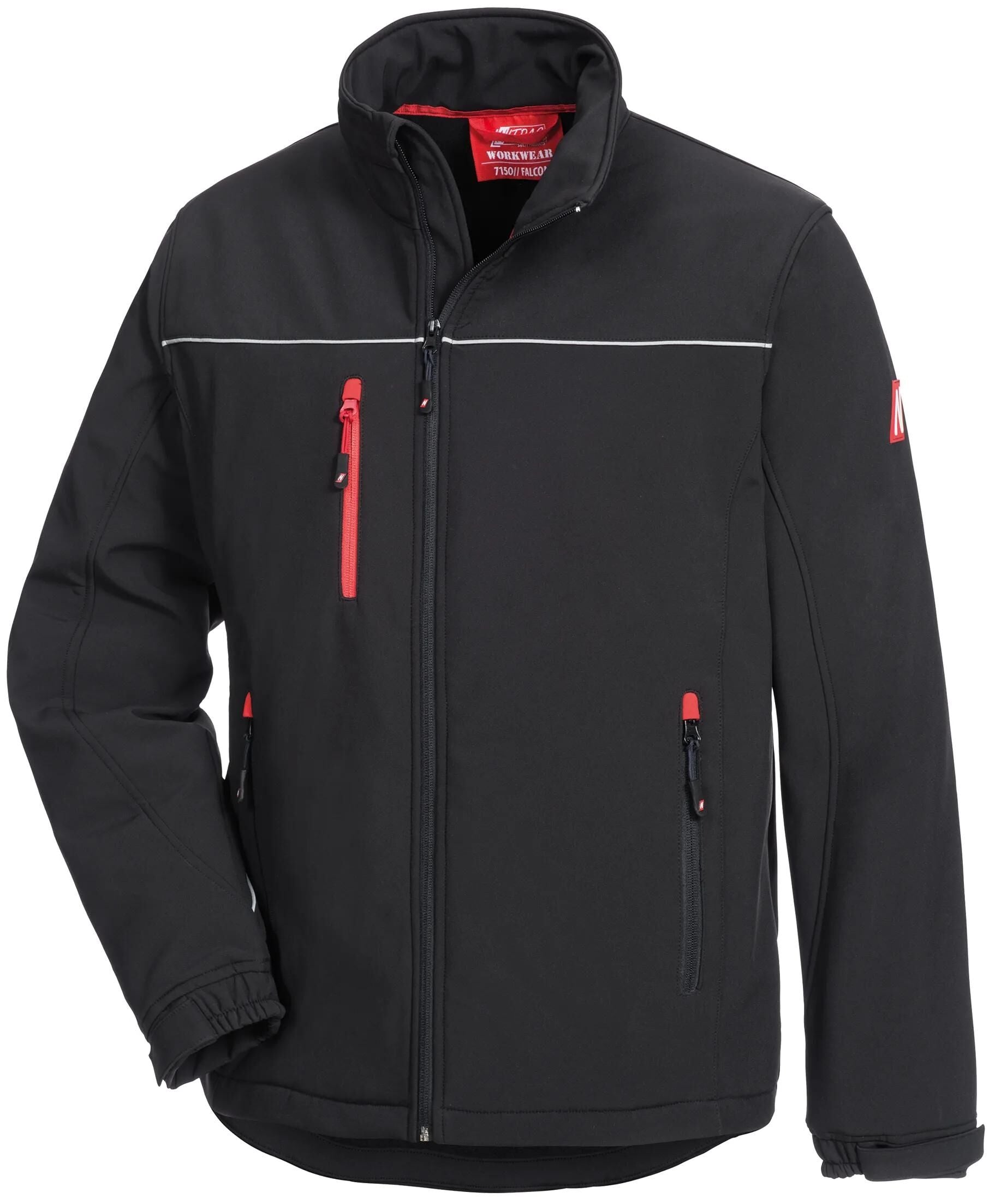 Nitras safety softshelljacke motion tex light softshell jacket gr. l motion tex light black