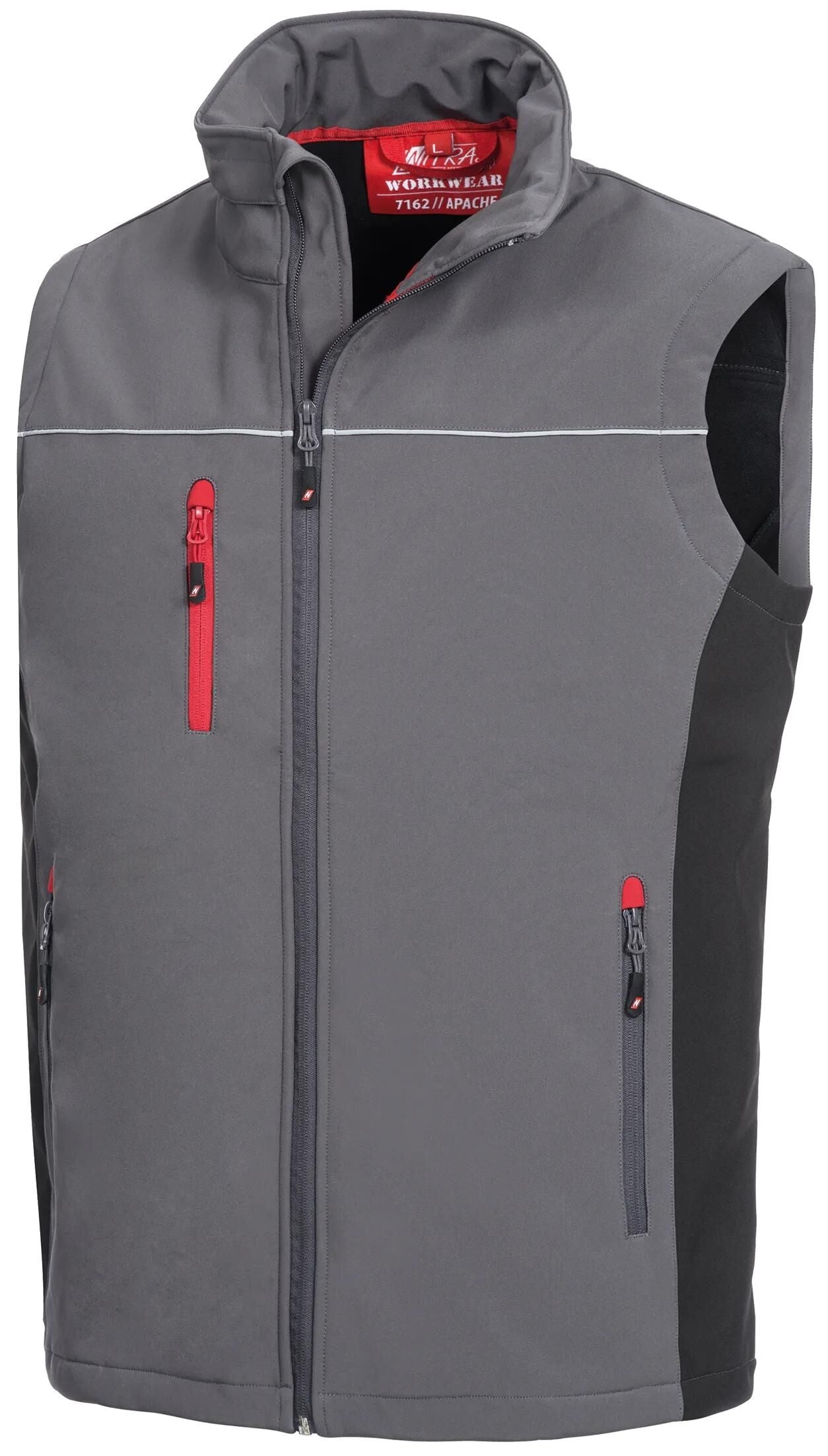 Nitras safety softshellweste motion tex light softshell vest gr. xxl motion tex light gray sw