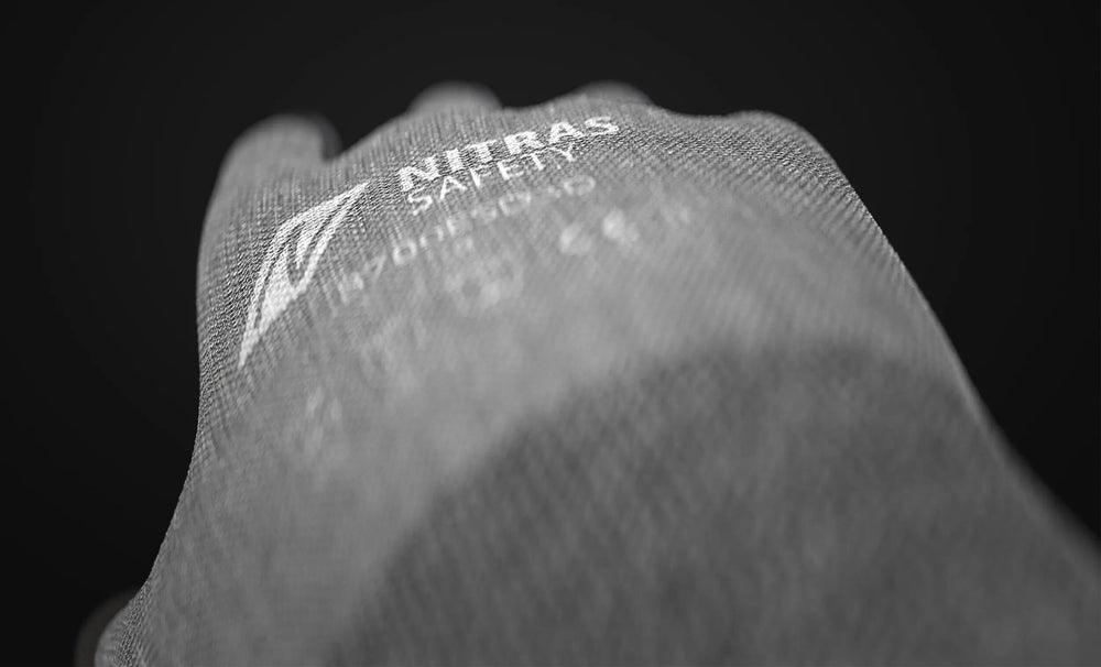 Nitras safety feinstrickhandschuh 8700esd3d glove gray size 9 nitras