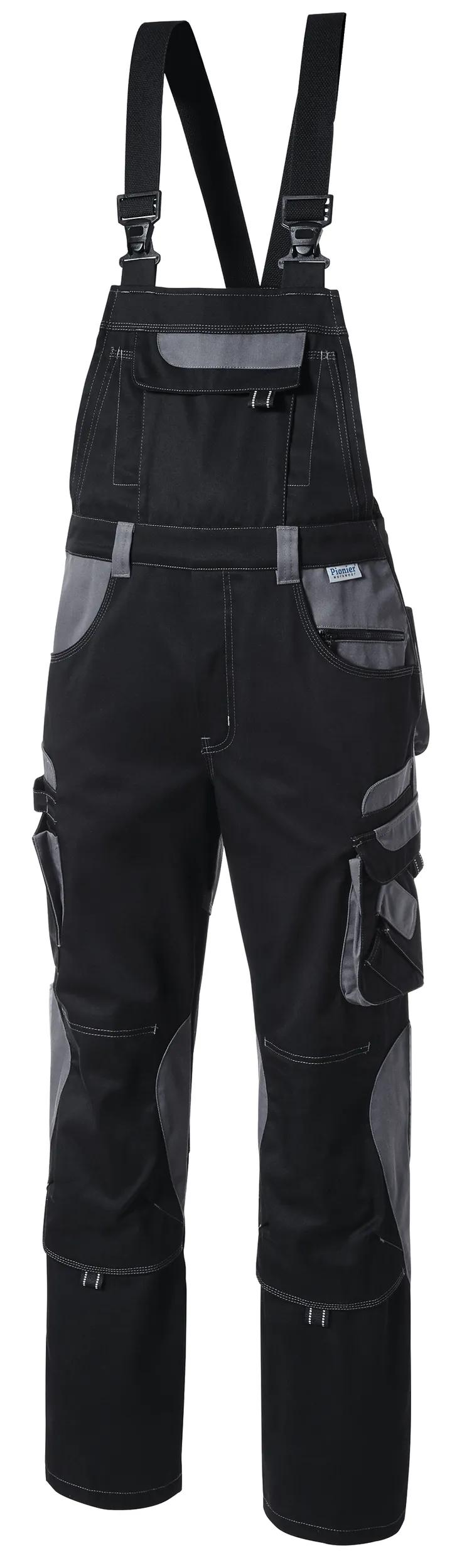 Pionier workwear dungarees tools size 50 pioneer black grey