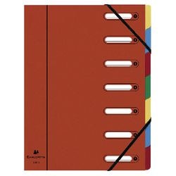 Verzamelmap exacompta harmonika 55075e 7 vakken rood