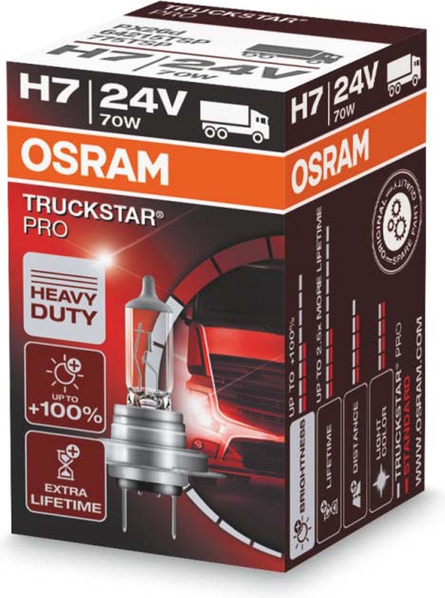 Osram 64215tsp halogeenlamp truckstar h7 70 w 24 v