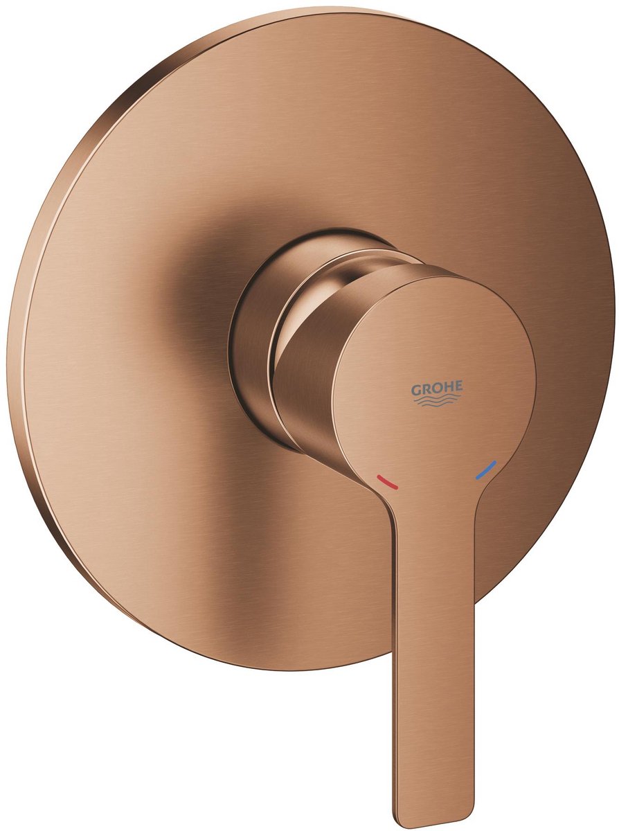 Grohe lineare new douchekraan afbouwset – inbouw – silkmove 46mm – geborsteld warm sunset
