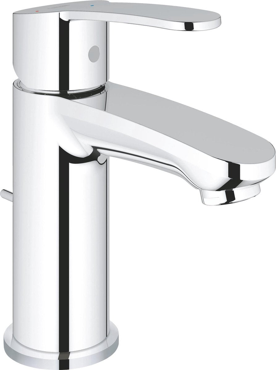 Grohe eurostyle cosmopolitan wastafelkraan - lage uitloop - met trekwaste - chroom