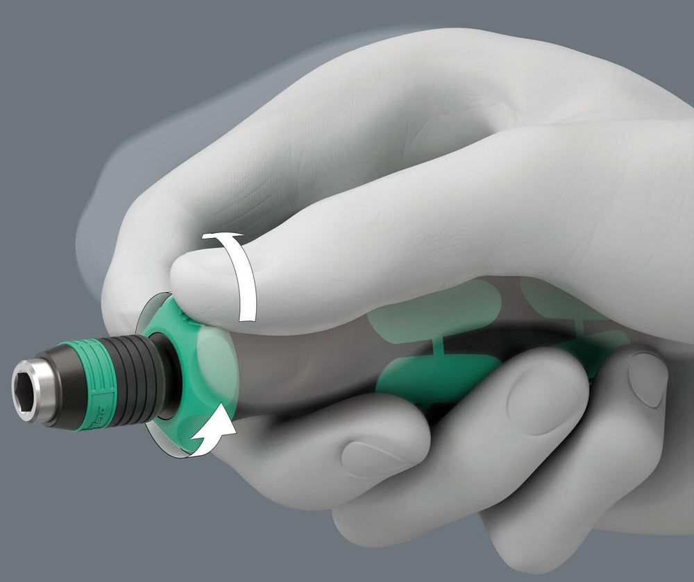 Wera kraftform kompakt 838 ra-r m set 1 bitset (zwart groen, 15‑delig)