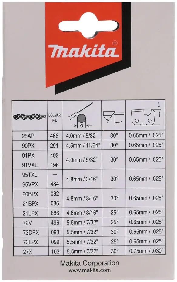 Makita accessoires zaagketting 350mm - 191h02-6
