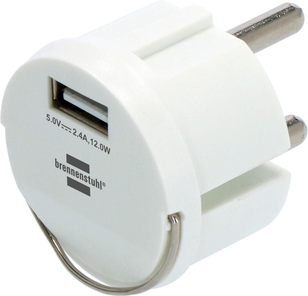 Brennenstuhl adapter usb socket adapter burning chair 2.4a, white