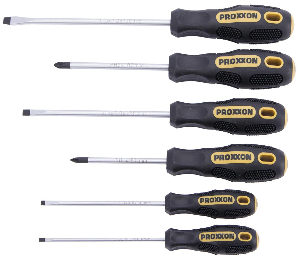 Proxxon schroevendraaier set flex dot screw driver sets 6-te. schl. + phillips