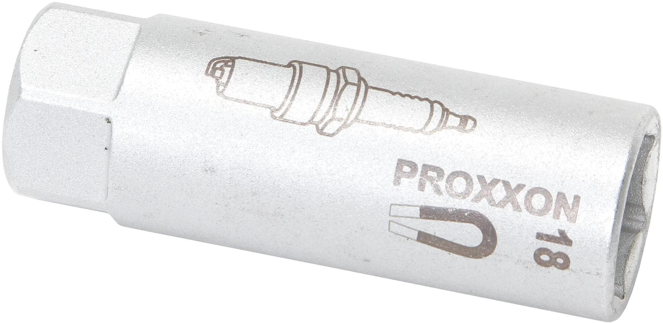 Proxxon zündkerzen-steckschlüsseleinsatz 1 2 end plug insert with magnets 18 mm proxxo