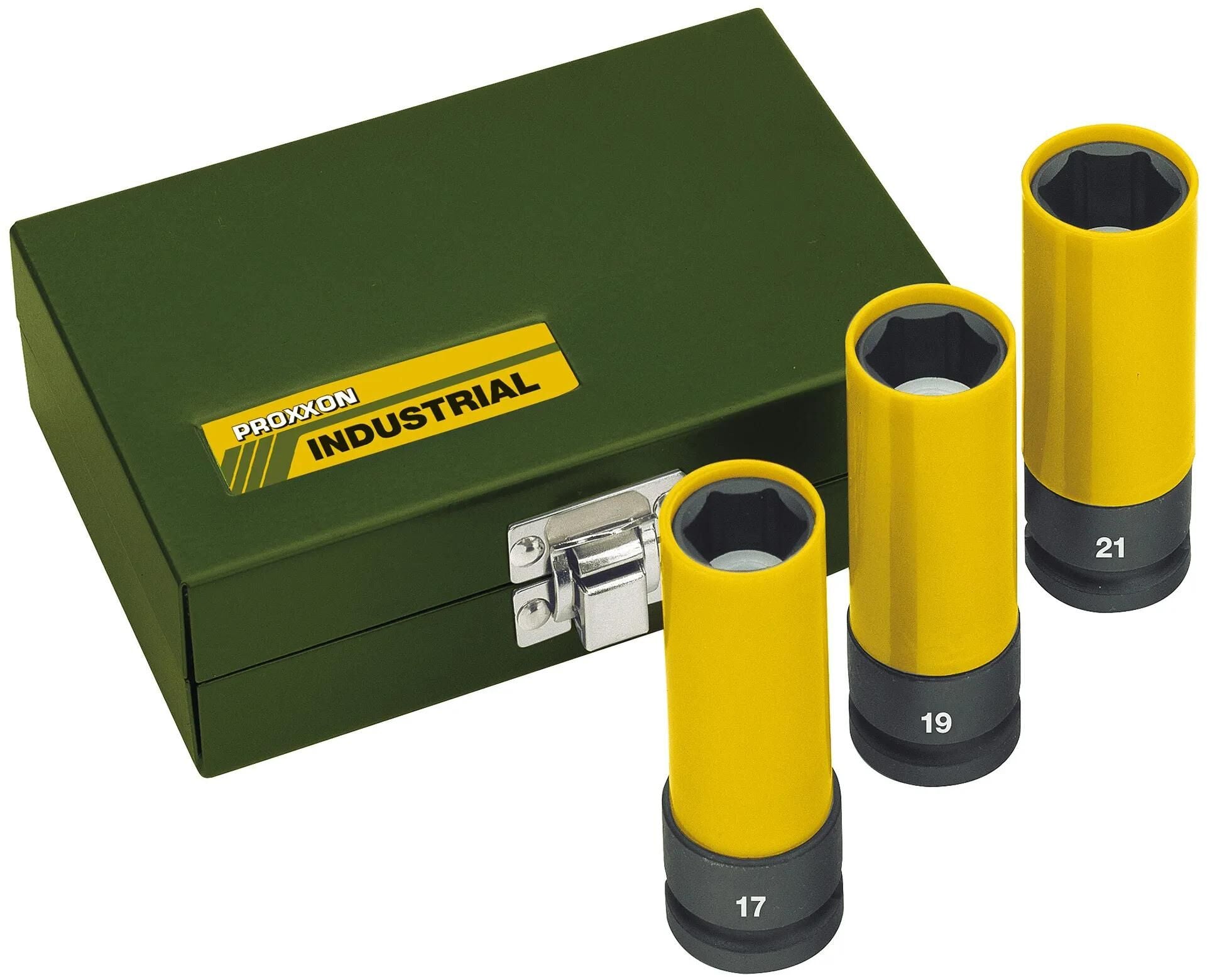 Proxxon radmutterneinsatz impact wheel nut set 1 2 (17,19,21mm)