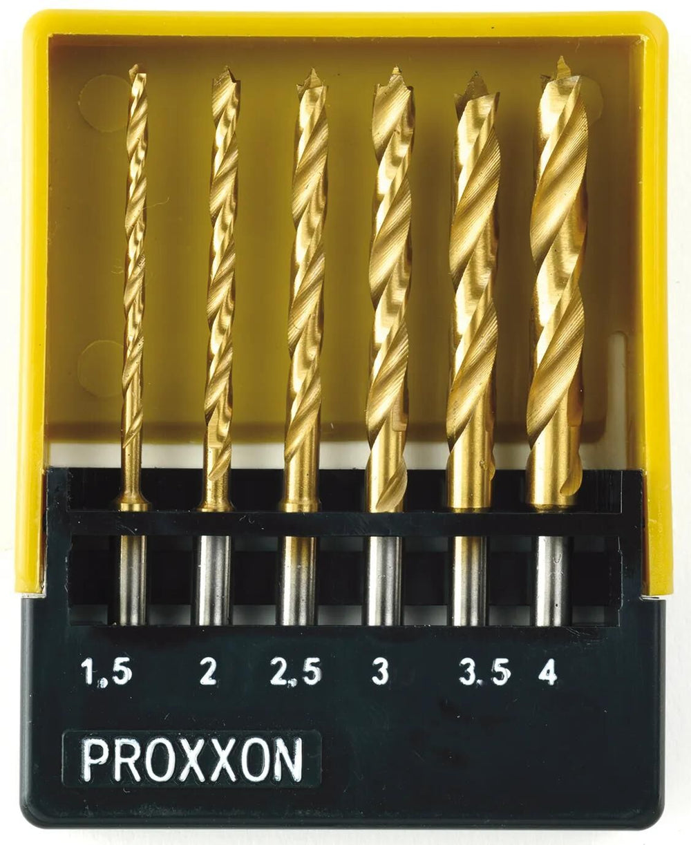 Proxxon spiralbohrersatz hss twist drill set 6tlg