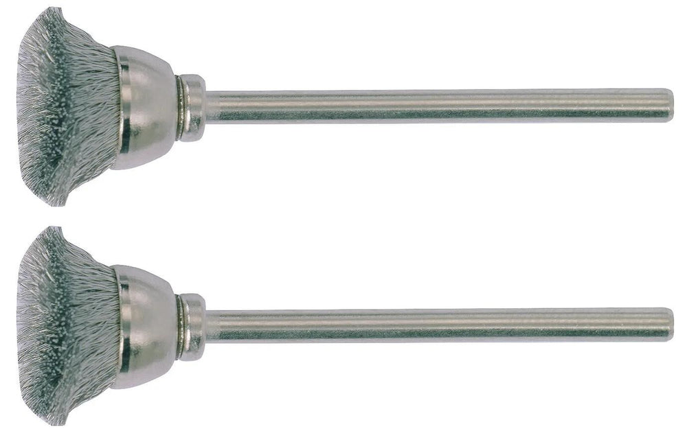 Proxxon pinselbürste brushes w.shaft 2pcs d=13mm stainless