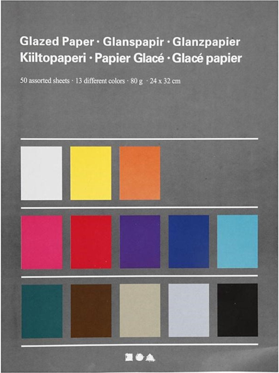 Creativ company https: www.cchobby.nl glanspapier-vel-24x32-cm-80-gr-diverse-kleuren-50-vel-1-doos