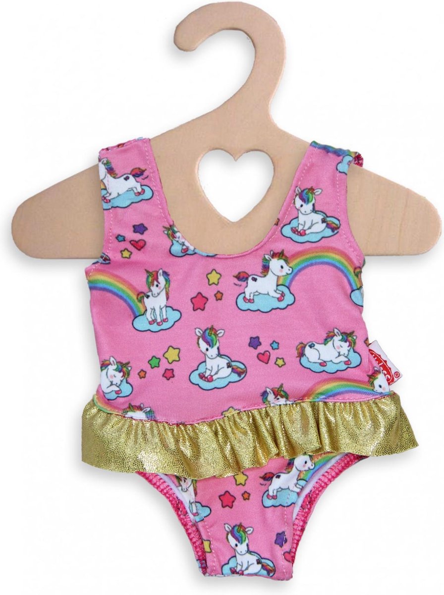 Heless poppenkleding eenhoorn badpak roze 28-35 cm