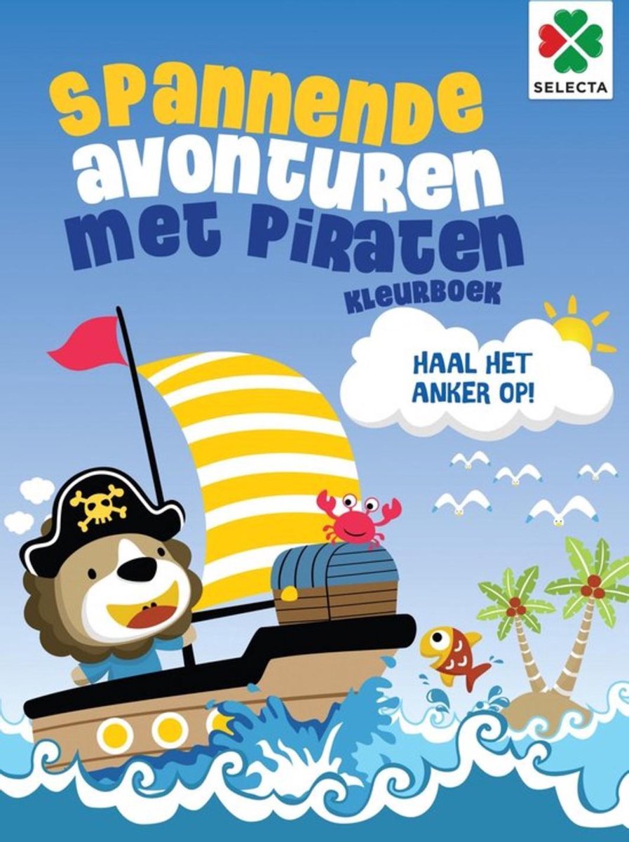 Selecteer een spannende avonturen met piraten kleurboek