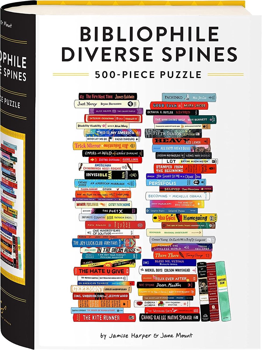 Bibliophile diverse spines 500-piece puzzle