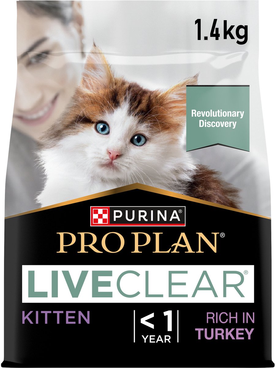 Pro plan cat liveclear - kitten-kattenvoer - 6 x kalkoen 1.4 kg