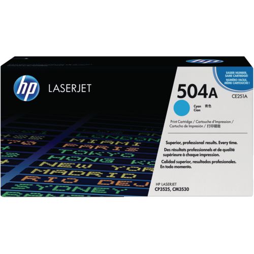 Tonercartridge hp ce251a cyaan