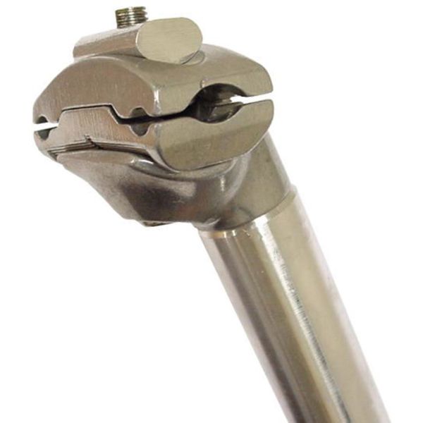 Zadelpen atb zilver 27,8 35cm alu