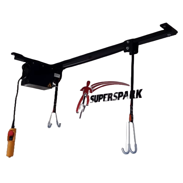 Superspark fietstakel tot 100kg - zwart