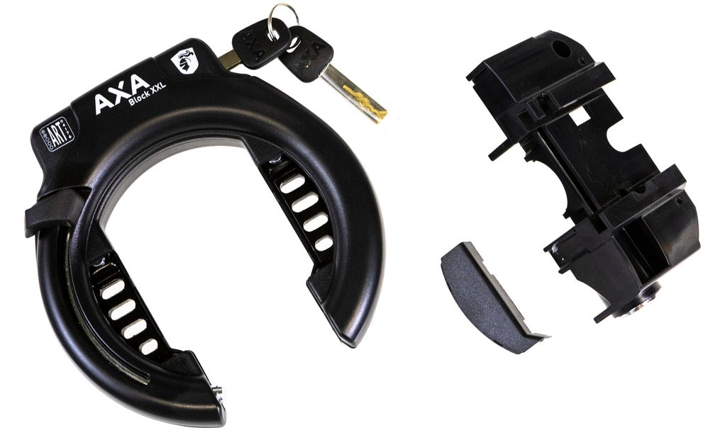 Axa block xxl ringslot met bosch accu slot zwart