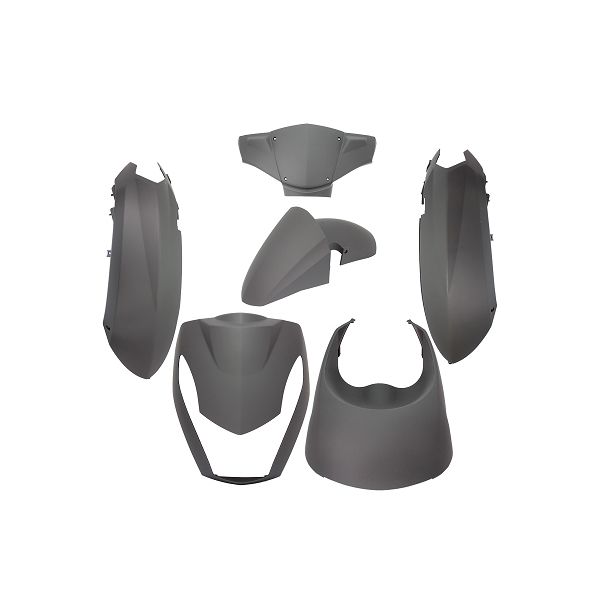 Edge ter plaatset 6-delig voor peugeot kisbee 2t 4t - mat zwart
