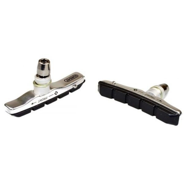 plaquettes de frein V-brake 72 x 11 mm noir argent 2 pcs