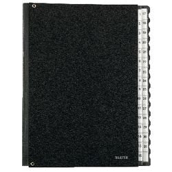 Leitz bureaumap - 1-31 tabs - a4 - zwart