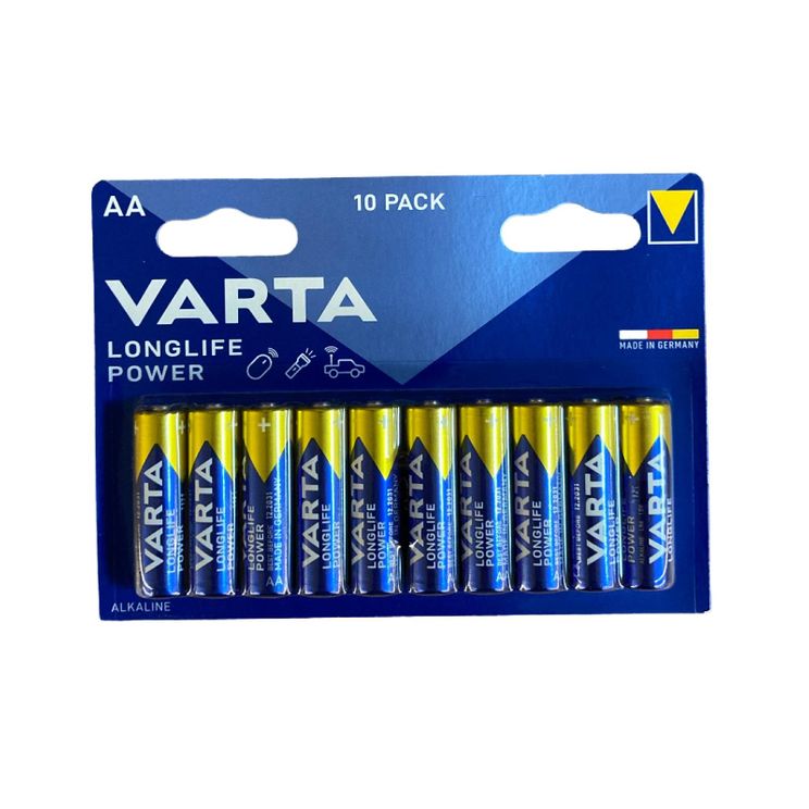 Varta batterij longlife alkalische aa-batterijen (p10)