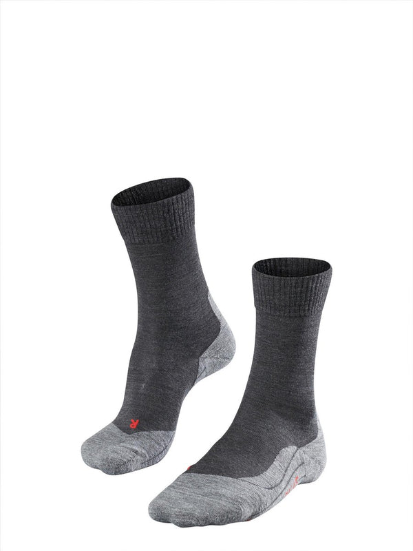 Falke tk5 anti-blaar dun wol functioneel materiaal wandelsokken heren grijs - maat 44-45