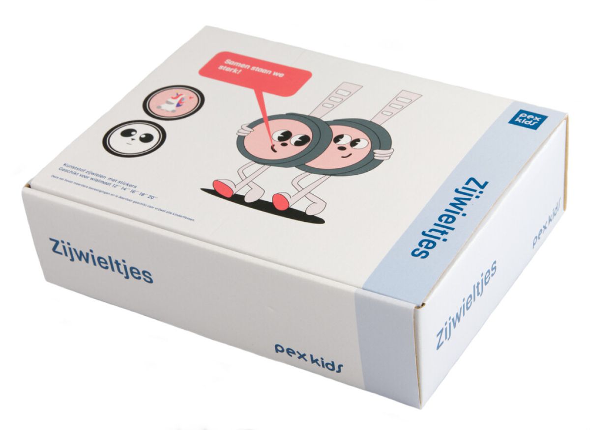 Tutch wielen 12 ~ 20 pexkids eenhoorn panda - roze