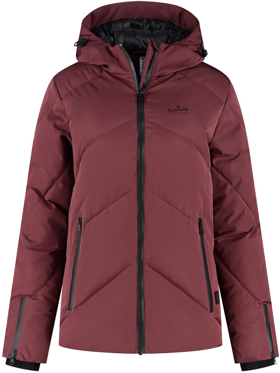 Kjelvik sue dames outdoorjas - burgundy