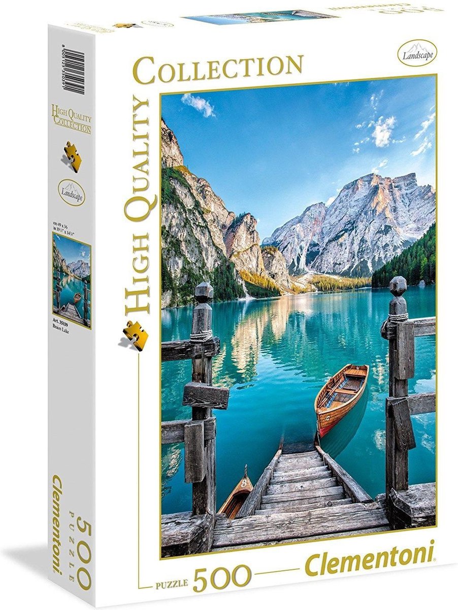 Clementoni legpuzzel braies meer, 500st.