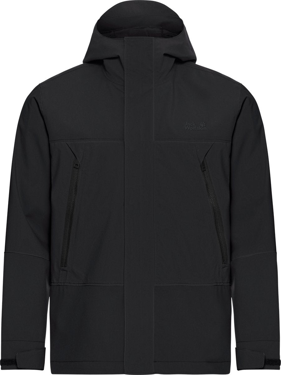 Jack wolfskin onera 2l jkt m heren outdoorjas-black
