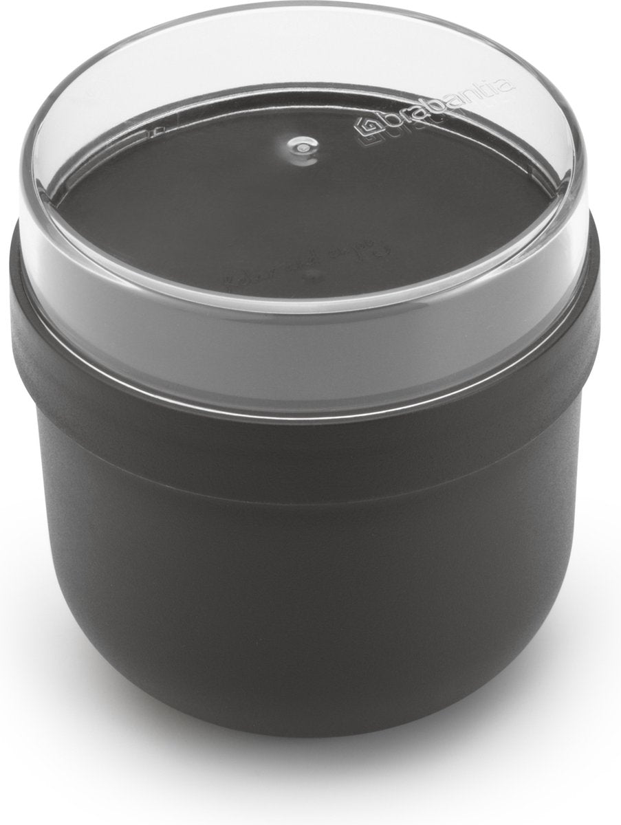 Brabantia make take yoghurt beker to go - 500 ml - kunststof - dark grey