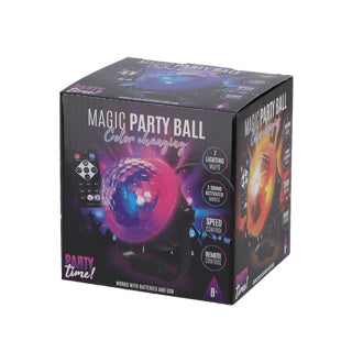 Feesttijd! party time magische partybal met disco-effect en afstandsbediening