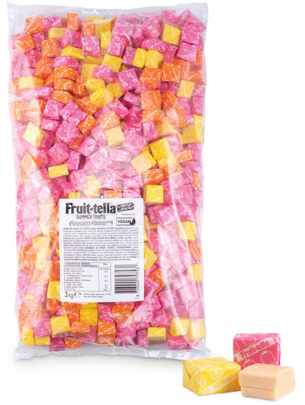 Fruit-tella fruittella summer fruits - snoep - vegan - 1x3kg