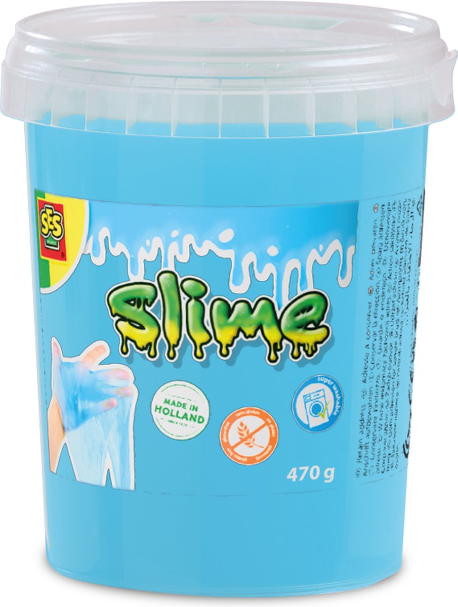 Ses creative ses slime - blauw glitter 470g