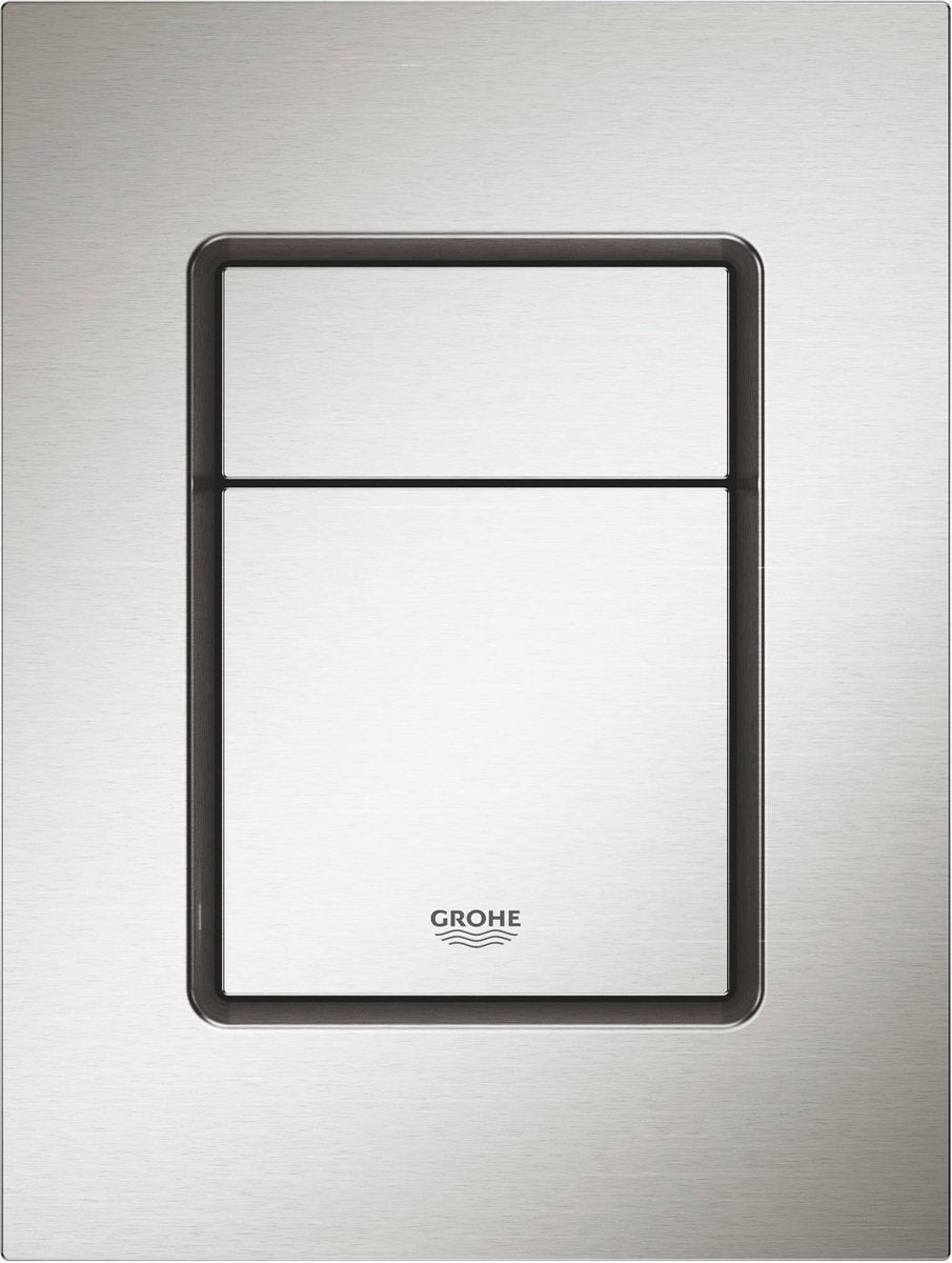 Grohe skate s cosmopolitan bedieningspaneel toilet - dual flush - supersteel (rvs)