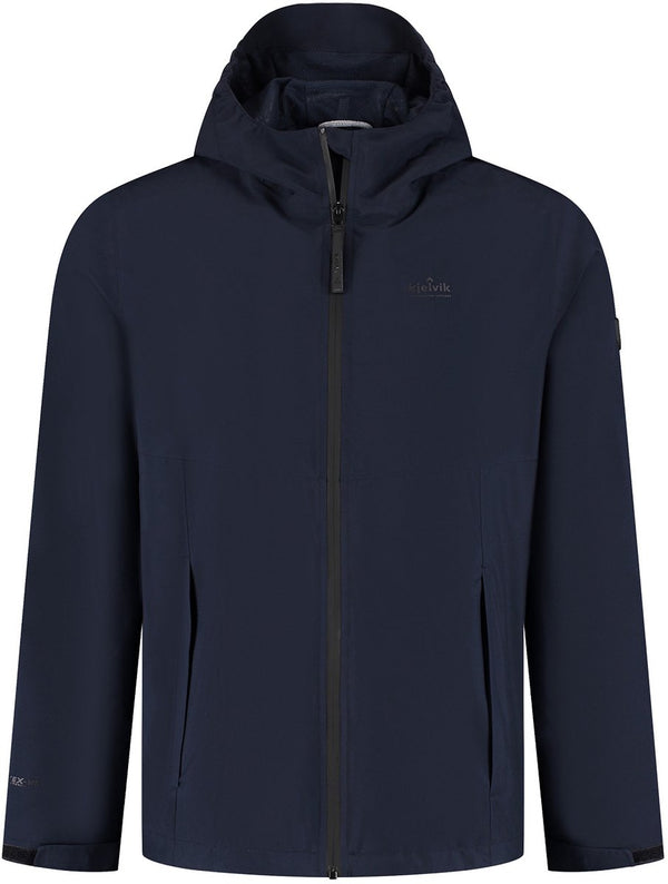 Kjelvik outdoorjas kiron donkerblauw