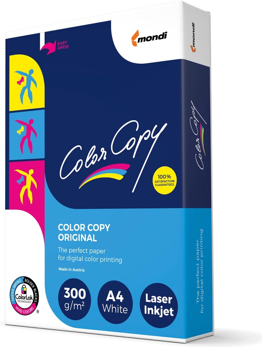 Mondi laserpapier color copy - a4 - 300 gr - 125 pagina's