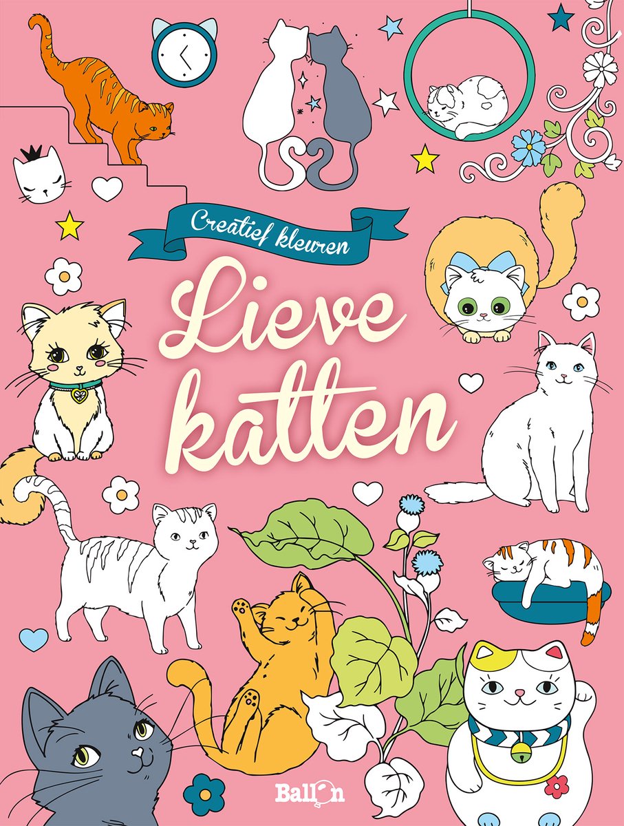 Standaard uitgeverij kleurboek lieve katten