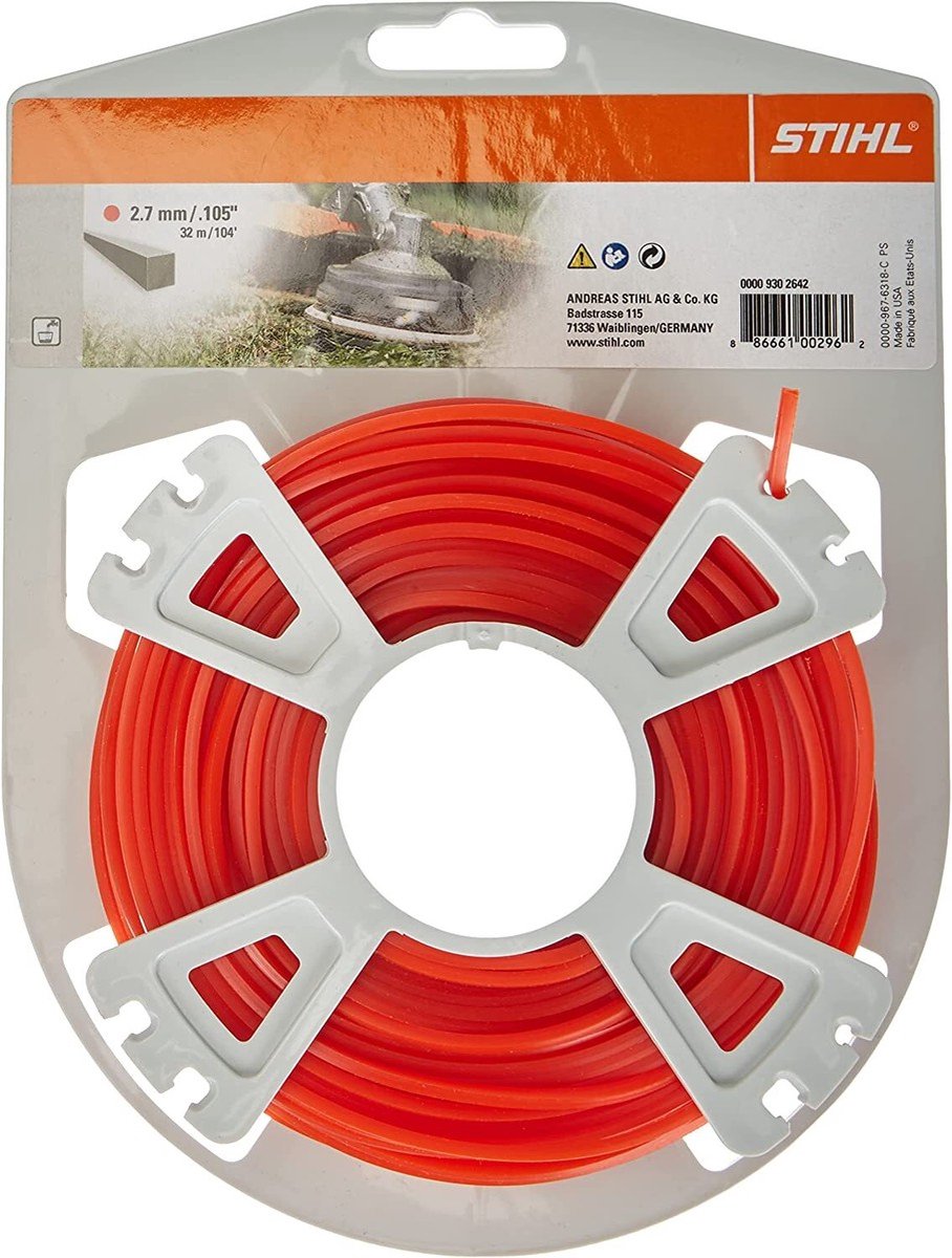 Stihl accessoires vierkant maaidraad op rol | ø 2,7 mm x 32,0 m - 00009302642