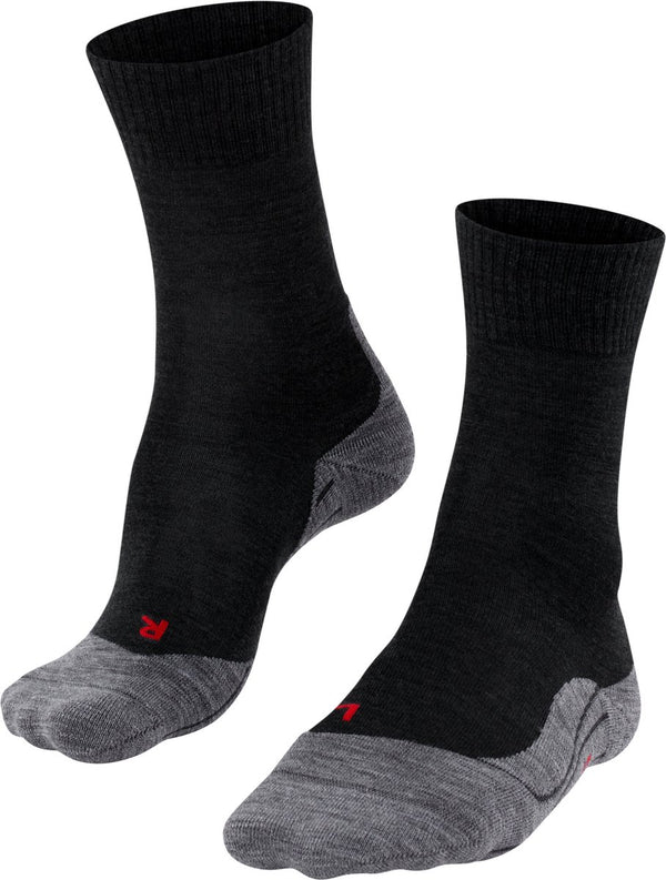 Falke tk5 anti-blaar dun wol functioneel materiaal wandelsokken heren zwart - maat 46-48