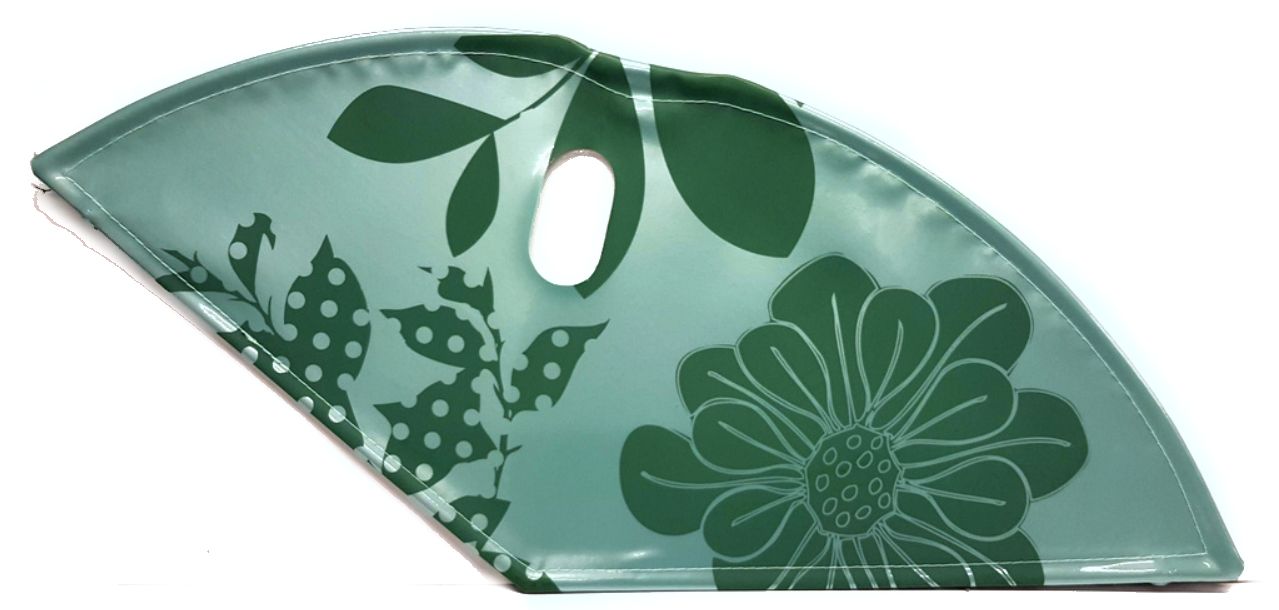 Hesling bls jasbeschermer set lakdoek pastel turkoise flower 28 5 inch slot