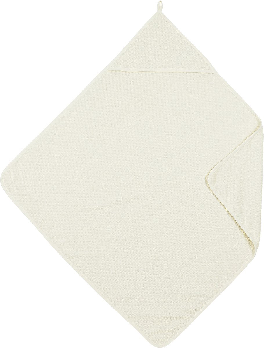 Meyco baby popcorn badcape - natural - 75x75cm