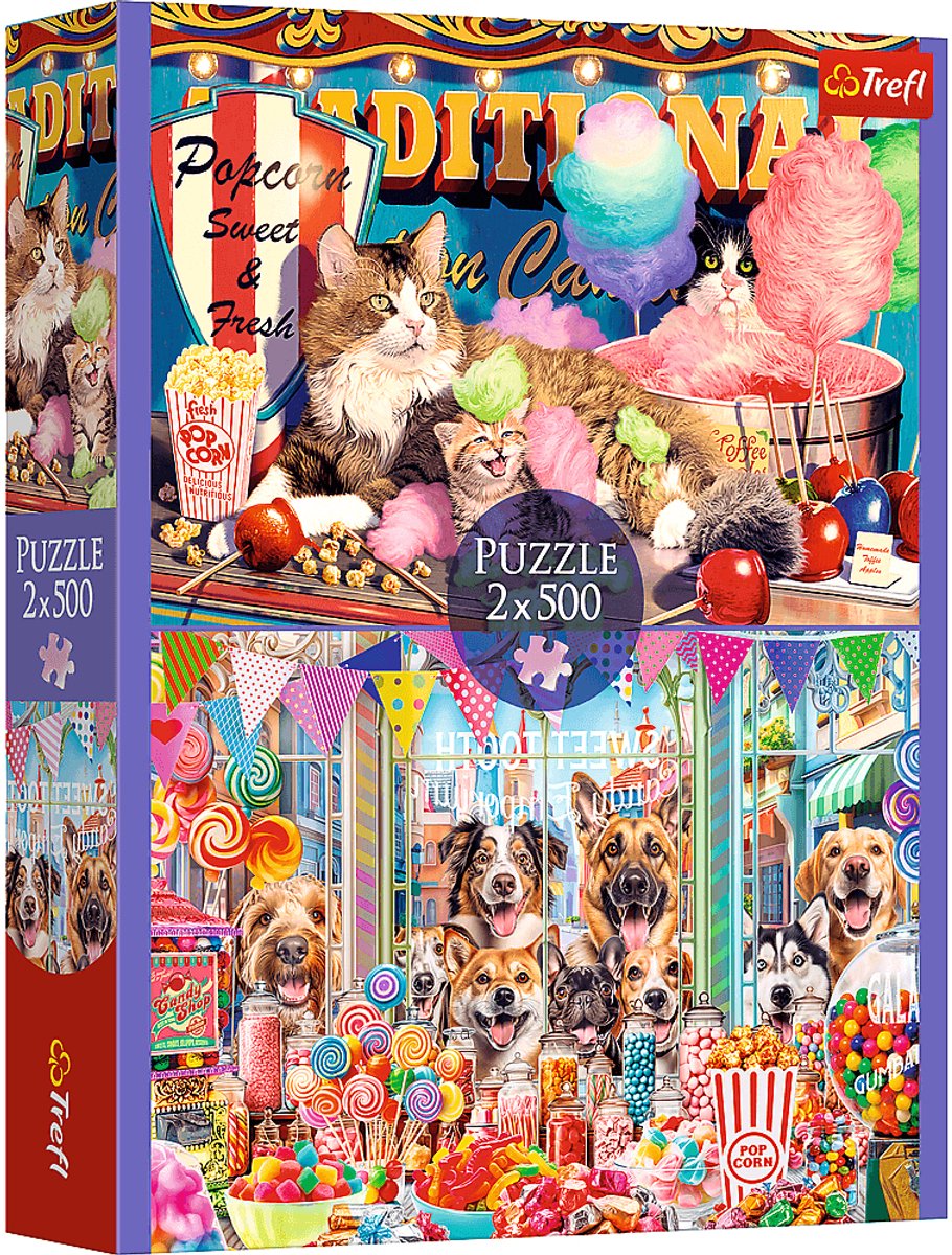 Trefl puzzel fluffy friends - 2-in-1 legpuzzel voor kinderen.