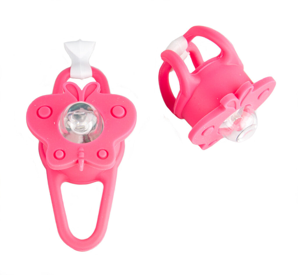 Pexkids verlichtingsset led vlinder met siliconen band - rood